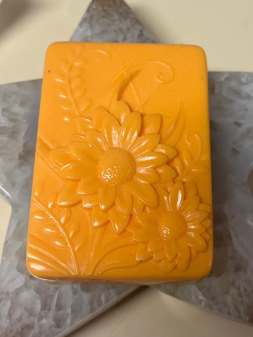 Floral soap bar